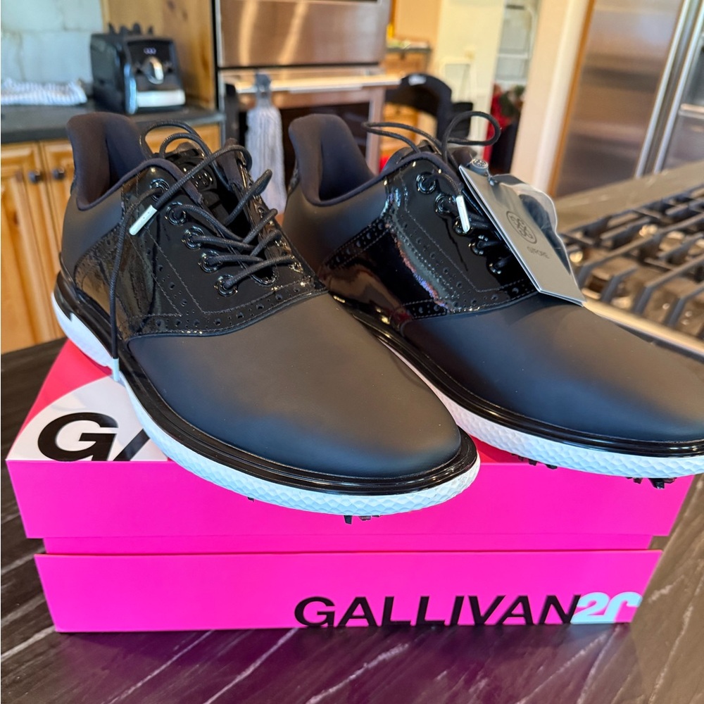 NIB✨ G/FORE Men's Gallivan2r G/Lock Golf Shoes - size 12 - onyx
